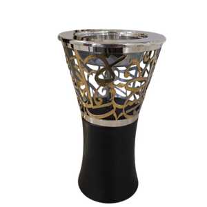 Handcrafted Octagonal Wooden <b>Bakhoor</b> Burner with Long Handle Arabic <b>Oud</b> Incense Holder Portable Mabkhara for Home Yoga - Product Image 3