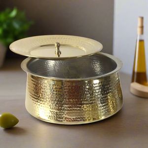 Premium Handmade Copper <b>Buffet</b> Bowl with Stainless Steel Interior Food Serving Dish for Professional <b>Table</b> Presentation Hotel - Product Image 1