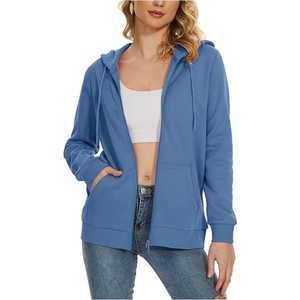 <b>Women's</b> Fleece Lined <b>Zip</b> <b>up</b> Hoodies Casual <b>Jacket</b> With Hood Athletic Work Out Full <b>Zip</b> Pockets Sweatshirt Custom <b>Women</b> Hoodie - Product Image 1