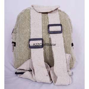 กระเป๋าเป้สะพายหลังทำมือ ยูนิเซ็กซ์ วินเทจ น้ำหนักเบา 20 ลิตร ผ้าฝ้าย สำหรับแคมป์ปิ้ง ว่ายน้ำ ใช้ได้ทุกวัน ปิดด้วยซิป สายสะพายโค้งมน นุ่มสบาย - Product Image 4