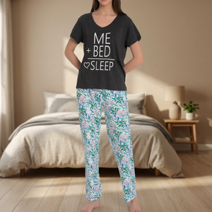 Printed Full-Length Women's <b>Pyjama</b> Set - Product Image 2