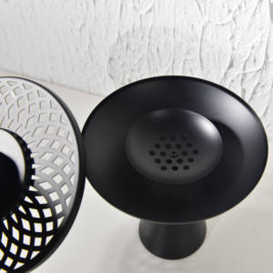 Modern Matte Black Metal Bakhoor Burner Arabic Incense Holder Luxury <b>Oud</b> Burner Ramadan Home Decor Stand - Product Image 3