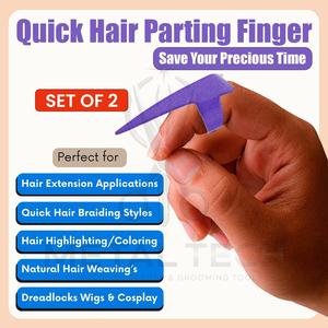 Durable 2 Pieces In Different Color Quick Hair <b>Braids</b> Parting & Sectioning Rings Stainless Steel Stitch <b>Braid</b> Hair Parting Tools - Product Image 5