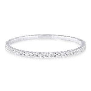 Brazalete de Diamantes Cultivados en Laboratorio, Certificados por IGI, Oro de 14K, Flexible, de Lujo, Alta Calidad, para Bodas y Fiestas, Estilo Elegante para Mujer - Product Image 2