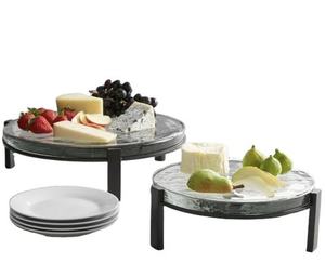 Luxury Style Wooden Base Metal <b>Cake</b> <b>Stand</b> Arabic Design Premium Eco-Friendly Elegant Hotel Parties Table Top Decor <b>Cake</b> <b>stand</b> - Product Image 4