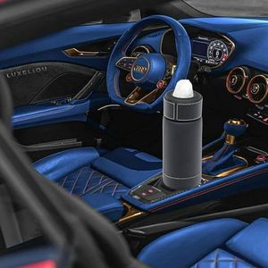 Porte-mouchoirs et distributeur de papier de luxe noir cylindrique, étanche et écologique pour la maison, le bureau et la voiture - Product Image 6