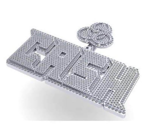 Colgante de Placa con Nombre de Moissanita Iced Out, Collar de Lujo Personalizado Estilo Hip Hop, Joyería de Dije para Hombres y Mujeres - Product Image 1