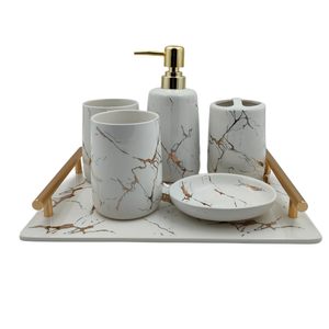 Luxury sink accessories chic bathroom organiser contemporary bathroom design refined marble craftsmanship stylish washroom decor - Product Image 2