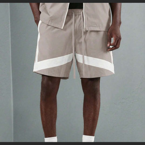 Ensemble de survêtement unisexe respirant personnalisé pour homme avec logo frontal, grande taille, veste zippée et short de jogging, vêtements d'extérieur pour homme - Product Image 5