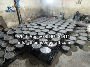 Vente en gros Nouveau produit Support pour gâteau en nacre Plateau de service élégant pour mariage en chocolat Capiz Shell Fabriqué au Viet Nam - Product Image 5