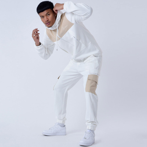 Custom Logo High Quality Fleece Plus Size Mens Hooded Maternity Blank Tracksuit Set Windproof Sportswear <b>Sweatshirts</b> Suit - Product Image 3