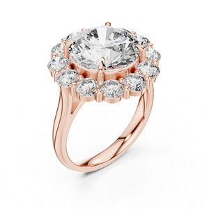 Anillo de Lujo de Oro Amarillo de 14K con Diamante Redondo de 6.59 Ct Cultivado en Laboratorio, Certificado por IGI, Regalo de Aniversario para Mujer |   Diamante Cultivado Nuevo - Product Image 4