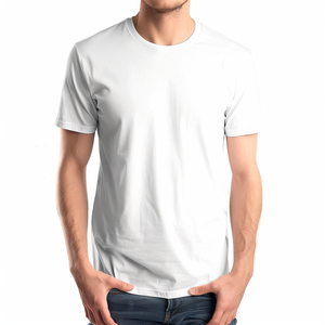 New Arrival 250G Heavy Weight <b>White</b> Boxy T-<b>Shirt</b> for Men O-Neck <b>Short</b> <b>Sleeve</b> Men'S T-<b>Shirt</b> - Product Image 4