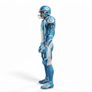 Custom Team American Football Uniform Sublimation Print Jersey With <b>Pants</b> Lightweight Quick Dry Professional Sports Set - Product Image 4