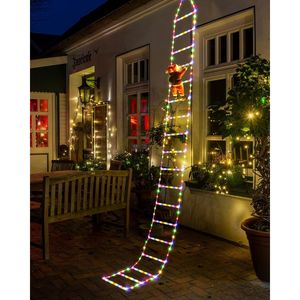 Luci Decorative a Scala LED da 3 Metri con Babbo Natale per Interni ed Esterni, Decorazioni Natalizie - Product Image 2