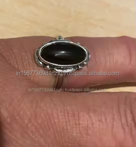 Anillo de ónix negro más vendido, anillo bohemio, anillo de Plata de Ley 925, anillo hecho a mano, anillo hermoso, anillo de diseñador, regalo para ella - Product Image 2