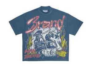 Ensemble de shorts d'été streetwear pour hommes, 100% coton, légers, respirants, avec logo personnalisé sérigraphié, effet délavé à l'acide, vente en gros fabricant - Product Image 3