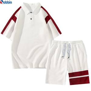 Conjunto Corto Personalizado para Hombre, Camisetas Polo Holgadas de Verano de Alta Calidad, Conjuntos Deportivos Casuales con Parches para Estudiantes, Conjuntos Deportivos para Correr - Product Image 4