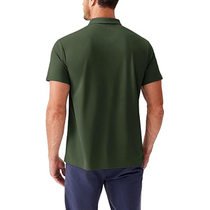 Polo de golf pour homme à manches longues, séchage rapide, avec deux poches, décontracté et professionnel, pour l'extérieur, pull d'été - Product Image 2