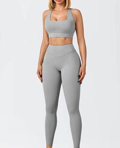 Leggings de Yoga Ligeros para Mujer, Cintura Alta, Color Sólido, Pantalones Largos sin Costuras, Elásticos, Color Personalizado, Transpirables, de Secado Rápido - Product Image 1