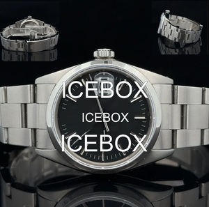 Montre à boîtier rond en acier inoxydable et moissanite de 36 mm 116203 avec cadran en verre, bracelet à fermoir, résistance à l'eau de 10 bars - Product Image 5