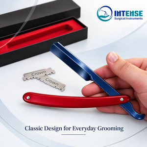 มีดโกนหนวดตรงแบบมืออาชีพ สแตนเลสสตีล สำหรับโกนหนวดและตกแต่งทรงเครา - Product Image 3