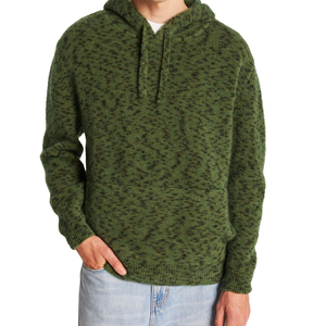 Sweat à capuche en mohair personnalisé de haute qualité pour homme, style streetwear, épais, coupe oversize et carrée, à manches longues, en maille - Product Image 5