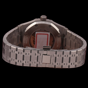 Atractiva Correa de Acero Inoxidable Personalizada, Solo Bisel, Diamante Moissanita con Esfera Negra, Hermosa Joyería para Hombre - Product Image 3