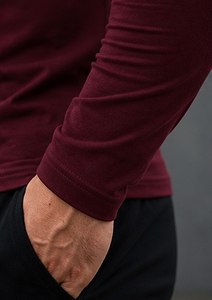 T-shirts de compression à col montant pour hommes, vêtements de sport, t-shirt à manches longues, coupe musclée, vêtements de yoga, t-shirt d'entraînement à col montant pour hommes - Product Image 5
