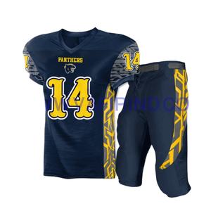Uniforme de equipo de fútbol americano profesional al por mayor, conjunto de uniformes de fútbol americano sublimado personalizado para adultos - Product Image 1