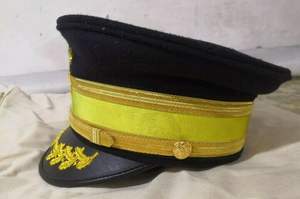 Sombrero de visera Gorras US Cavalry M1902 Gorra general Sombreros hechos a mano Corona Estrella Visera con visera Lingote Bordado de alambre Sombreros - Product Image 4