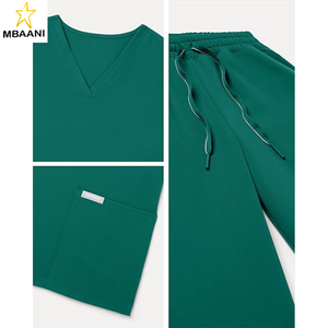 ชุดสครับ 6 กระเป๋าสำหรับผู้หญิง Ultra LAST Essential Performance – ผ้าสเตรช 4 ทิศทาง, เอวปรับได้, เสื้อและกางเกง - Product Image 6