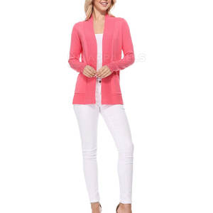 Cárdigan Casual de Invierno para Mujer, Tejido Suave, Ligero y Transpirable, Mezcla de Algodón/Lana de Primera Calidad, Cómodo para Uso Diario - Product Image 4