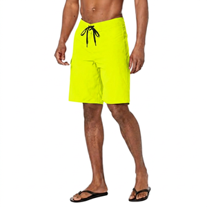 <b>Men's</b> <b>Red</b> Solid <b>Shorts</b> Drawstring Closure Quick Dry Casual Swimwear Woven Polyester <b>Shorts</b> - Product Image 2