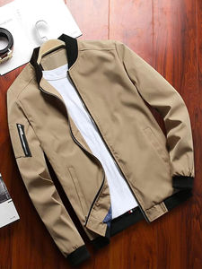 Blouson universitaire pour homme 2025, col en V, chauffant, en coton, personnalisable, uniforme OEM - Product Image 4