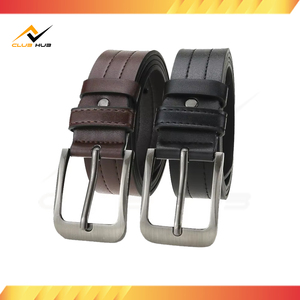 Ceinture en cuir PU pour homme avec logo personnalisé, 120 cm, boucle à ardillon en alliage, écologique, fabrication décontractée, Pakistan, vente en gros Ned Design Factory - Product Image 3