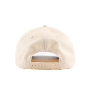 Casquette Snapback Unisexe Personnalisée à 6 Panneaux en Toile 100% Coton Crème et Noir Broderie Style Urbain Chapeau Décontracté pour Adultes Quatre Saisons - Product Image 3