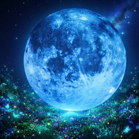 Autocollant réfléchissant Blue Moon, autocollant graphique fluorescent auto-adhésif pour toit de voiture, fenêtre, marquage automobile