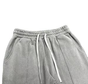 Ensemble pantalon de survêtement uni élégant et personnalisé OEM Vente en gros personnalisé Survêtements délavés à l'acide pour hommes Survêtement pantalon de survêtement vintage - Product Image 6