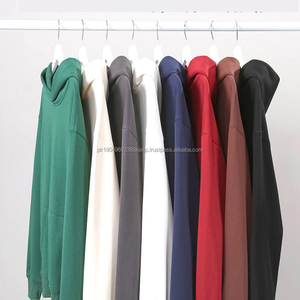 Fabricant de vêtements haute qualité 500gsm 100% coton lourd français éponge pull goutte épaule surdimensionné hommes sweats à capuche - Product Image 1