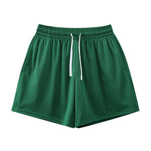 Custom Logo Men's <b>Mesh</b> Shorts Summer Polyester Solid Color Sports Casual Quick Dry Breathable Eco-Friendly Mid Elastic Canvas - Product Image 6