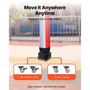 1/2 HP 370W PP Blower <b>Fan</b> for Inflatable Tube Guy IPX3 Waterproof Wacky Waving Wind Flying Puppet Dancer <b>12</b>-<b>Inch</b> Inflatable - Product Image 5