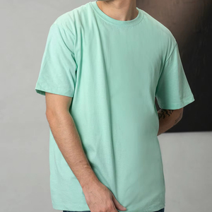 เสื้อยืดแขนสั้นผู้ชาย คุณภาพพรีเมียม ผ้าฝ้ายเรียบ รับสกรีนโลโก้ตามสั่ง ผู้ผลิต OEM ขายส่ง - Product Image 1