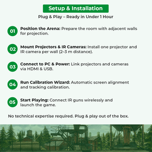 Sistema de Juego Interactivo de Tiro Multimural con Pistola Láser Infrarroja y Visión Artificial para Zonas de Juego |   INEK00012 - Product Image 6