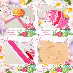 Decoraciones de Esquina de Pascua JUXINDA, Marcos de Puerta de Madera para el Hogar, Tiras Decorativas de Conejo, Adornos Creativos para Puertas, Ventanas y Paredes - Product Image 3