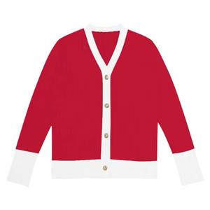 เสื้อคาร์ดิแกนคอวี ZETA แบบยูนิเซ็กซ์  โลโก้สั่งทำได้  ผ้าโพลีเอสเตอร์/คอตตอน  ถักลายริบ  สีตัดกัน  สวมใส่สบาย  เหมาะสำหรับฤดูหนาว - Product Image 4