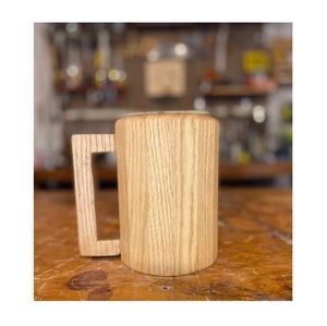 Rustic Wooden Mug Handmade Natural Solid Wood Coffee Cup Eco Friendly <b>Drinkware</b> for Tea Coffee Milk Use - Product Image 4