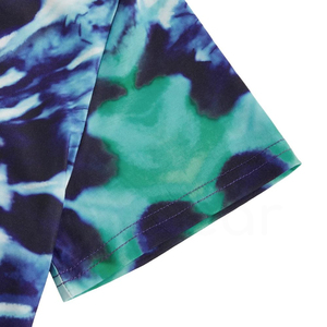 เสื้อยืดแขนสั้นผู้ชายลายมัดย้อม คอกลม ทรงปกติ ผ้าถัก สวมใส่สบายๆ - Product Image 5
