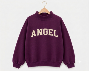 Women's <b>Mock</b> <b>Neck</b> Sweatshirt High Quality Cotton Fleece Custom Team Wear OEM Factory Production - Product Image 5