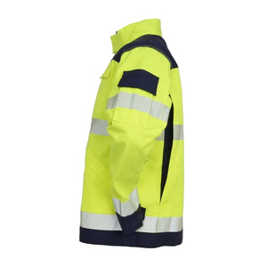 Hi Vis Reflective <b>Waterproof</b> Windproof Breathable CE Certified Safety <b>Work</b> Jacket Custom Logo Printing for Winter Construction - Product Image 4